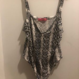 Snakeskin bodysuit